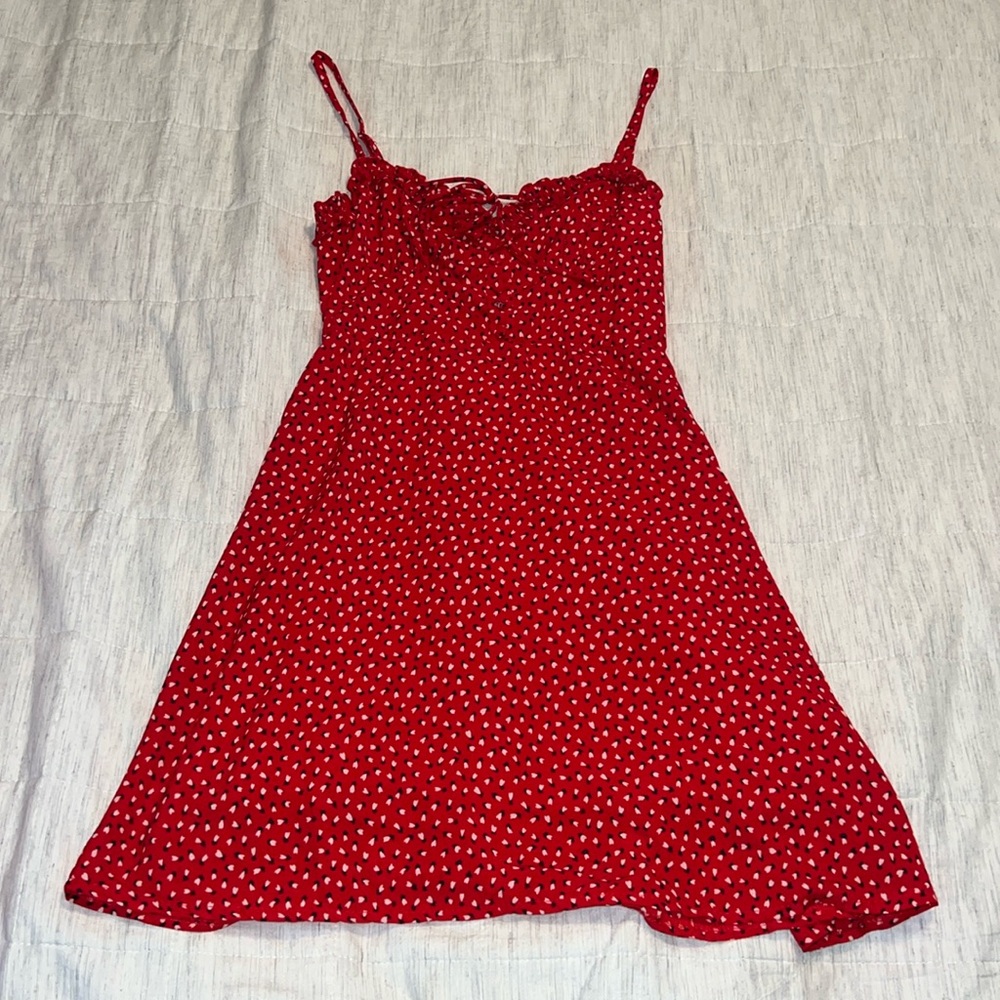 Red Mini Dress - Picture 2 of 4